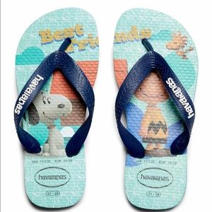 Havainas snoopy flip flops size 9 18-24 months